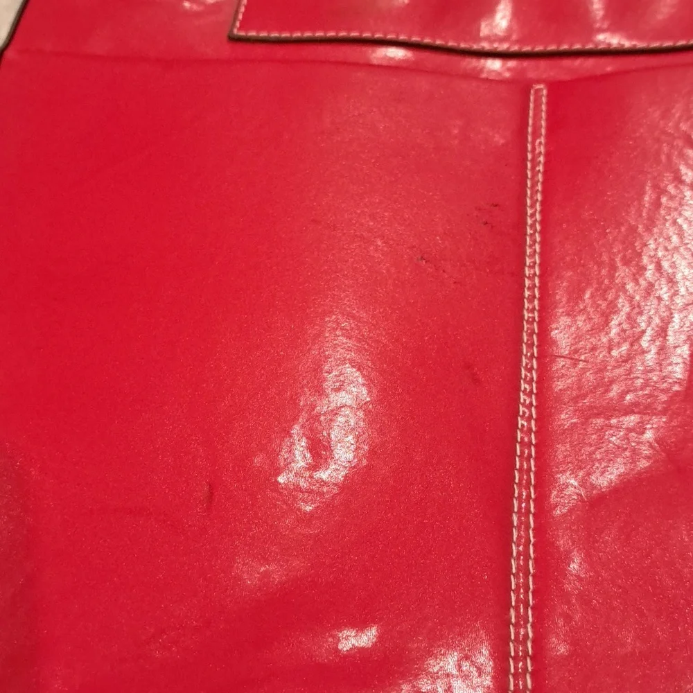 Prada Red Leather Tote - Picture 7 of 8